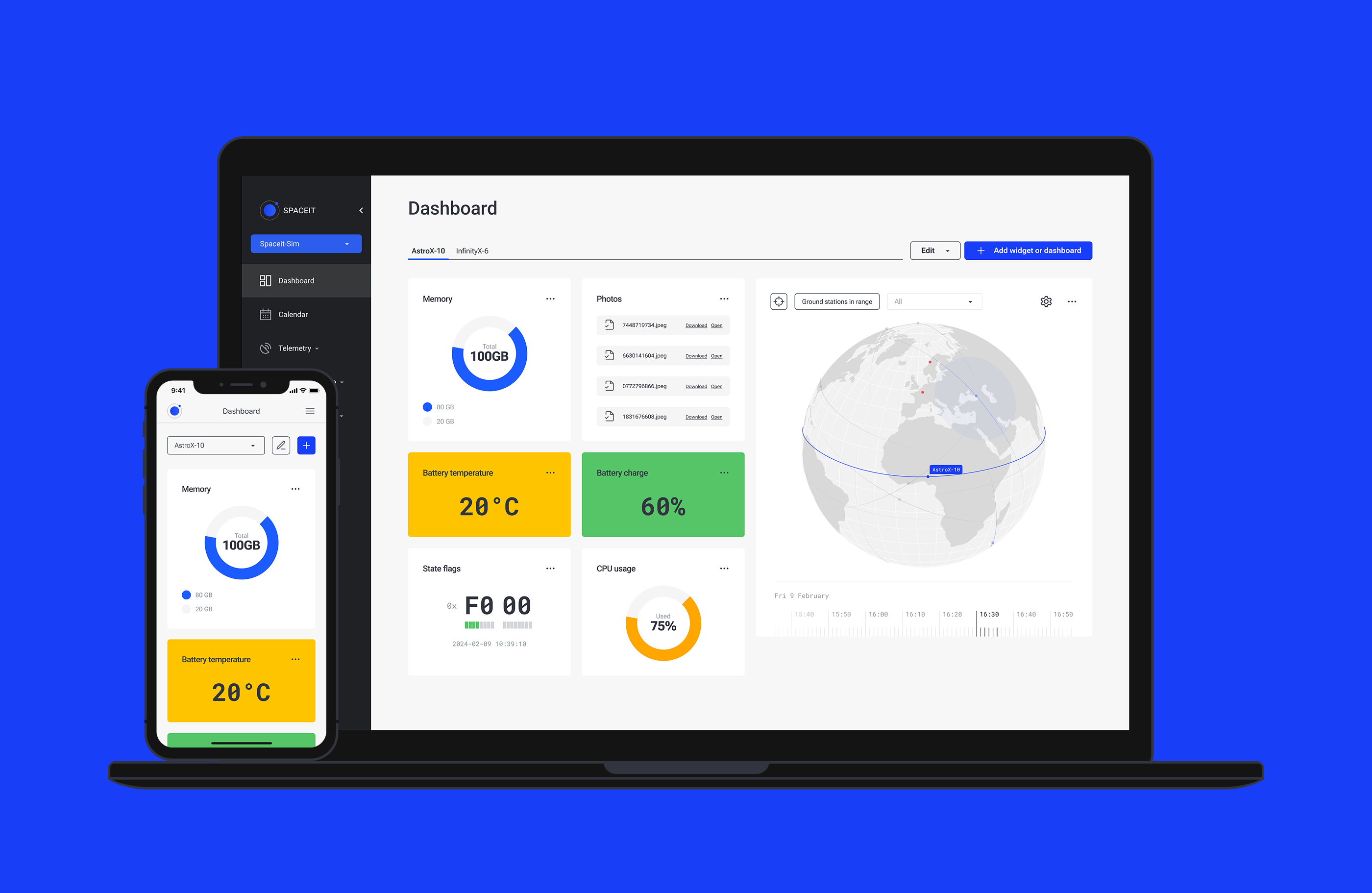 Spaceit MCS Dashboard